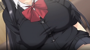 黒髪ロングでスケベな巨乳の超美人女子校生が老人に利用される！【エロ動画 天鹿】の画像