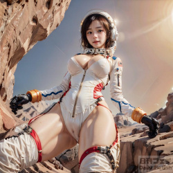 「宇宙姫の誘惑：セクシー女性宇宙飛行士が露わにする魅惑の世界」の画像