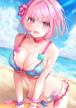 【非・微エロ】色鮮やかな水着を身に着けた女の子の二次画像まとめ その１９の画像