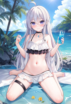 【非・微エロ】色鮮やかな水着を身に着けた女の子の二次画像まとめ その２１の画像