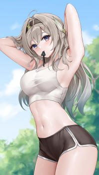 【非・微エロ】髪留めを咥えている女の子画像まとめ その３の画像