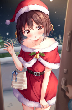 【非・微エロ】今年一押しのサンタコス美少女画像まとめ その１５の画像
