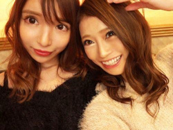 【七海ひな】【黒咲しずく】美人ぞろいのショップ店員からお気に入りギャル二人と3Pセックス！の画像