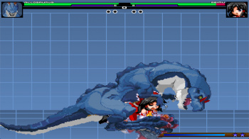 mugen Allosaurus vs 博麗霊夢の画像