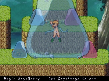 ククリの冒険 敗北 1st ボス戦で青スライムに敗北の画像