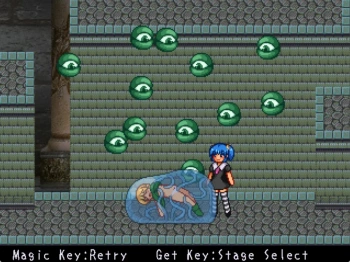 ククリの冒険 敗北 3st ボス戦でスライムに敗北の画像