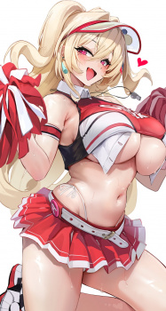 【画像】スケベすぎる、巨乳ギャルの二次イラストがこちらの画像