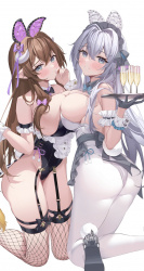 【画像】複数の女の子が責めにくる、ハーレム二次エロが最高の画像