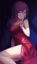 【画像】メガネをかけた、お姉さん顔がエロいの画像