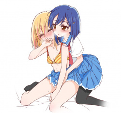 【画像】おっぱいとおっぱいの密着が最高の、百合レズイラスト集の画像
