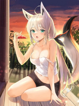 【画像】こういう、けも耳女の子のシコるようのイラストw w w w w w w w w w wの画像