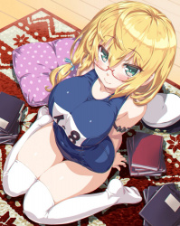 【画像】メガネが似合いすぎてる可愛い女の子の、エッチな画像がこちらw w w w w w w w w w w w w wの画像