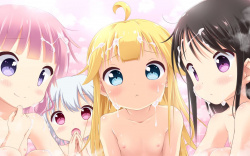 【画像】複数の女の子が並んでる、ハーレムエロ画像まとめの画像