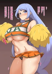 波動ねじれ｢もっと欲しい…オ゙っ♥射精して♥イグっ♥｣チアコスから下乳はみ出てるねじれがヴィランに催眠かけられヴィランチンポに即堕とされわからせNTRファックされちゃうww【ヒロアカ エロ画像 おすすめ】の画像