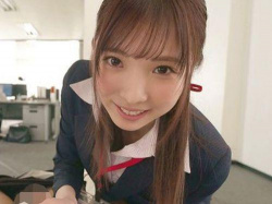 【月乃さくら】仕事の合間にささやき淫語で甘く誘ってくる激カワ女子社員と社内セックス!の画像