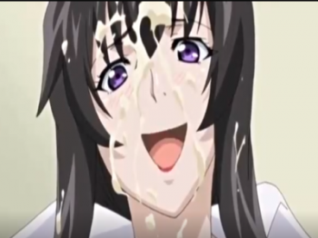 【アニメエロ】【顔面射精】「すぺるまいっぱいでうれしい♡」大きなおっぱい美女のお顔にぶっかけ射精で気持ちいいの画像