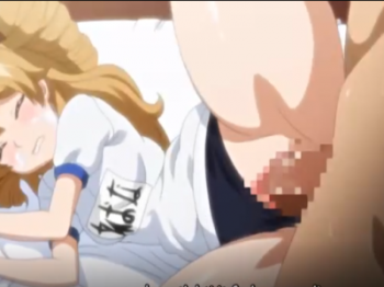 【アニメエロ】【制服】「おマンコの中めっちゃキツいよ♡♡」ロリJKの体操服着衣なか出し♡♡ブルマずらしてチ〇ポピストンで喘いじゃうの画像