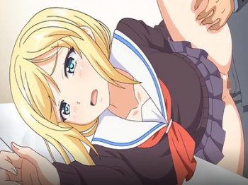 【アニメエロ】【バック】生意気な金髪女の子校生を強欲ちんぽでガンガン犯すスケベおっさん！！問答無用で濃厚精液ナカ出し！！の画像