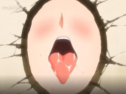 【アニメエロ】【濃厚種付】ツンデレ妹ちゃんが自室でオナニーしてるのを壁穴から覗く変態兄貴!!壁穴から肉棒入れ込むとフェラ抜き!!の画像