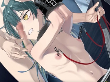 ［すけアニ］貧乳美少女が監禁拘束され調教実験輪姦！全性感帯愛撫され強制興奮イキさせられる！の画像