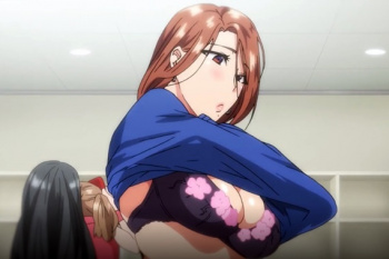 卑猥な水着姿をさらす豊満人妻…イヤラシイ視線にアソコは濡れ濡れ！我慢できずに生ピスされる不倫姦?の画像