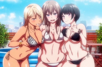 膣内をチンポで満たされる快感に浸るイマドキJKとの乱交SEX！締め上げるキツマンにどっぷり射精?の画像