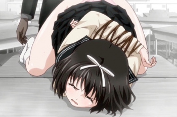 破瓜の痛みに耐えるJK…自由を奪われた女性器に容赦ない性拷問！リョナプレイがエグイ…?の画像