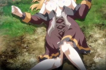 下等な化け物に無残に犯され精液まみれ！童顔少女が廻され孕まされる凌辱姦がドエロい?の画像