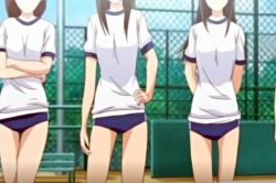 体育の授業中に膣内にローター入れられた女子がガクブルで疾走！お股ヌレヌレでブルマが湿る?の画像