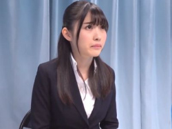 『内定くれるんですよね…？』就活中の黒髪清楚美少女JDを騙してセクハラ面接⁉スーツ着衣でエロ中出しされる濃厚セックス！の画像