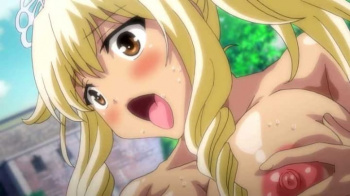 【エロアニメ】冒険者として成長した代わりにビッチレベルも上がってしまった黒ギャル姫、常にカラダが疼くようになってガマン出来ずに街中でオナニーショーを始めちゃう！の画像