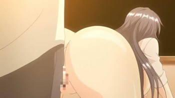【エロアニメ】「イヤらしいお汁でここがグチョグチョだよ(笑)」女教師に催眠をかけて婚約したという設定で教室でおっぱじめるとかwwただの都合の良いセックスフレンドだよ！の画像