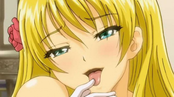 【エロアニメ】執事に身の回りの世話をたっぷり♥ねっとり♥させるために行きたかった旅行をキャンセルしたお嬢様の画像