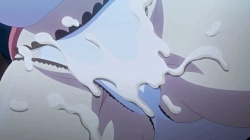 【エロアニメ】「ひゃぁああああー」うさ耳少女の一張羅の純白パンティにセクハラ勇者のザーメンがかかちゃった！！の画像