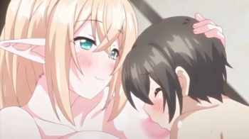 【エロアニメ】僕まだ乳離れできてないのかな？母性とボインで包み込んでくれる巨乳エルフのお姉ちゃんのことが大好きになっちゃったの画像