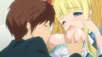 【エロアニメ】「あの子のオマンコのなかにチンポ入れたのかって聞いてるのよ！」イチャイチャして彼女からの猛烈追及をごまかすマネージャーの画像