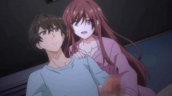 【エロアニメ】初恋の姉に瓜二つの同級生。彼女をオカズにしていたら...帰省してきた本物の姉にオナニーを目撃され手コキされた僕。の画像