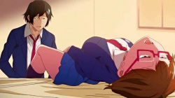 【エロアニメ】振られた腹いせじゃないの。毎朝見かける憧れのお兄さんの弱みを握った私。調教動画で脅して、今日から貴方は私の言いなり。年下によるプライド粉砕おあずけ調教。の画像