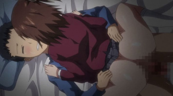 【エロアニメ】卒業式...制服のまま僕に跨る憧れの先輩。オトナっぽい？と小悪魔な笑顔で童貞を奪われ甘酸っぱい汗と愛液にまみれ捧げる感動の初体験セックス。の画像