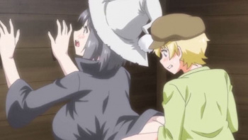 【エロアニメ】デート中に我慢できず路上でおっぱい揉みしだく！内気な爆乳魔女お姉さんが年下男子の性欲処理...拒絶できない運命の野外中出し。の画像