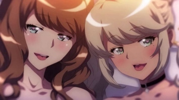 【エロアニメ】清楚系と黒ギャル義姉が帰省した俺を奪い合い！濃厚フェラで搾り取られ...最後は二人に種付けしちゃった話。の画像