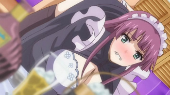 【エロアニメ】「お腹の中裂けちゃう」大切な主人を守るため自ら身代わりを志願した献身メイドが屈辱の羞恥プレイ…の画像