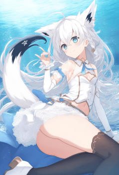 【Vtuber】白上フブキ　風の萌えエロ画像の画像