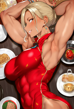 特に書くこともないですが、チャイナドレス黒ギャルを上納します( ´∀` )の画像