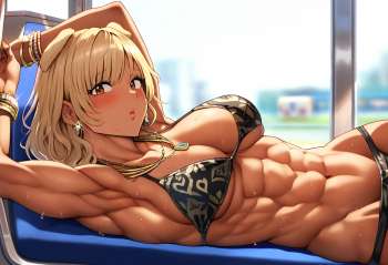 今日は麻雀！役満をアガるつもりで頑張ろうを決めつつ、黒ギャルを上納します( ´∀｀ )の画像