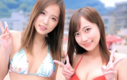 【倉多まお・通野未帆】爆乳スレンダー痴女お姉さんたちと素人童貞筆下ろし企画でベロチューや手コキフェラ+中出しセックスの画像