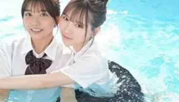 【川越にこ・三田真鈴】爆乳+デカ尻痴女女子校生たちとセックスの画像