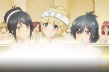 「どぉ、気持ちイイ？」目隠しされ美女と混浴！豊満なおっぱいでグリグリされちゃう?の画像