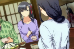 チンポに屈服する巨乳母子…サイミンで虜に堕ちザーメンを貪る痴女に!膣の味比べ交互姦で大量中出し?の画像