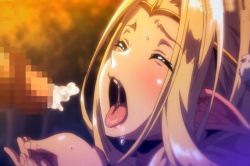 母ちゃんエルフも人間チンポに欲情!豊満なオッパイを揺らし反り勃つ肉棒に杭打ちピストン…膣奥突き?の画像